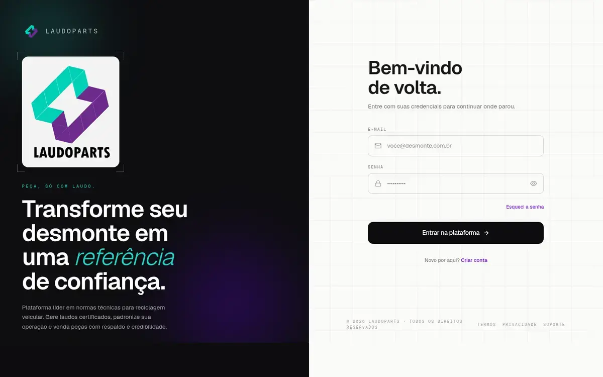 LaudoParts — screenshot